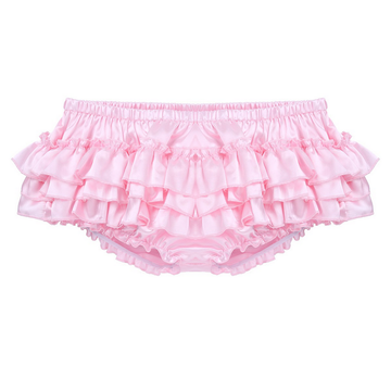 Men's Sissy Skirted Panties / Shiny Satin Ruffled Briefs / Sexy Underwear for Men - EVE's SECRETS
